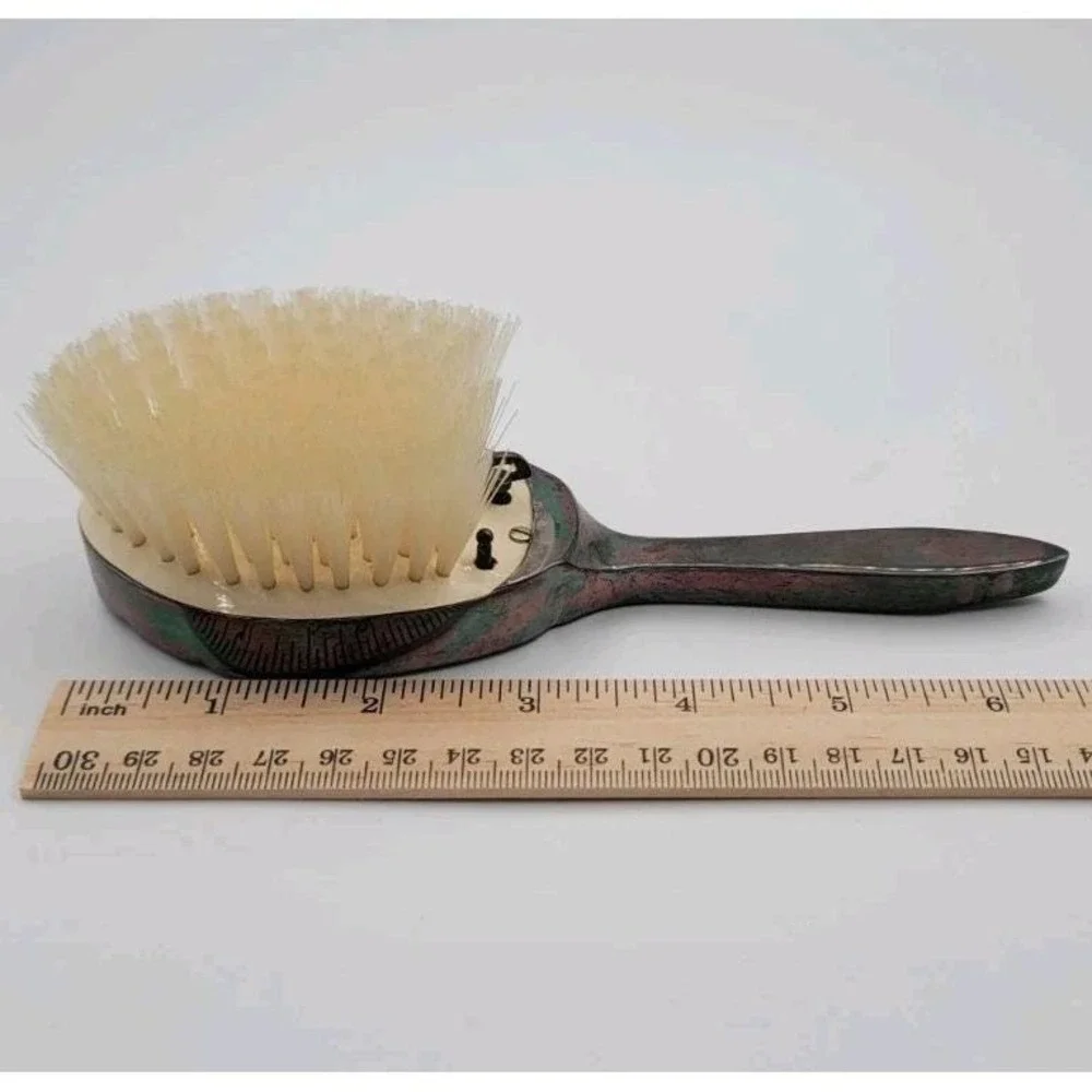 Antique Reuge Ste-Croix Silver Hairbrush Music Box‎ Swiss Movement West Germany